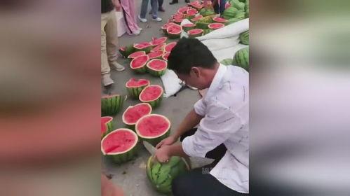 大型吃瓜现场图